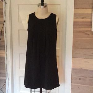 Black Brocade dress with pockets!